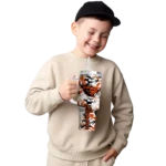 personalized oregon state beavers camo mashup orange white curved tumbler best selling.webp