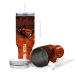 personalized oregon state beavers chevron stripe orange curved tumbler best selling.webp
