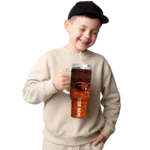 personalized oregon state beavers chevron stripe orange curved tumbler best selling.webp