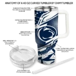 personalized penn state nittany lions abstract paths blue curved tumbler best selling.webp