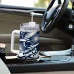 personalized penn state nittany lions abstract paths blue curved tumbler best selling.webp