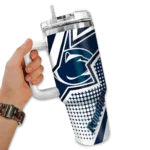 personalized penn state nittany lions arrow burst blue curved tumbler best selling.webp