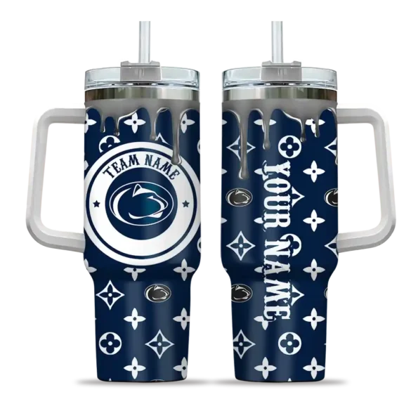 personalized penn state nittany lions bullseye drips blue curved tumbler best selling.webp