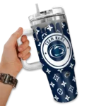 personalized penn state nittany lions bullseye drips blue curved tumbler best selling.webp