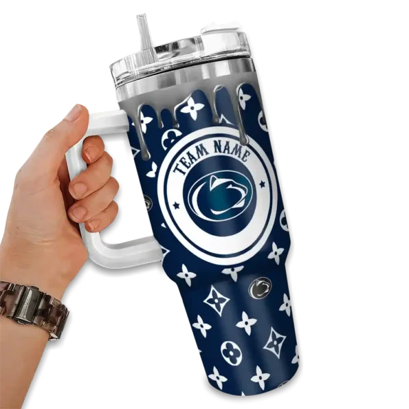 personalized penn state nittany lions bullseye drips blue curved tumbler fashion forward.webp