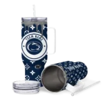 personalized penn state nittany lions bullseye drips blue curved tumbler best selling.webp