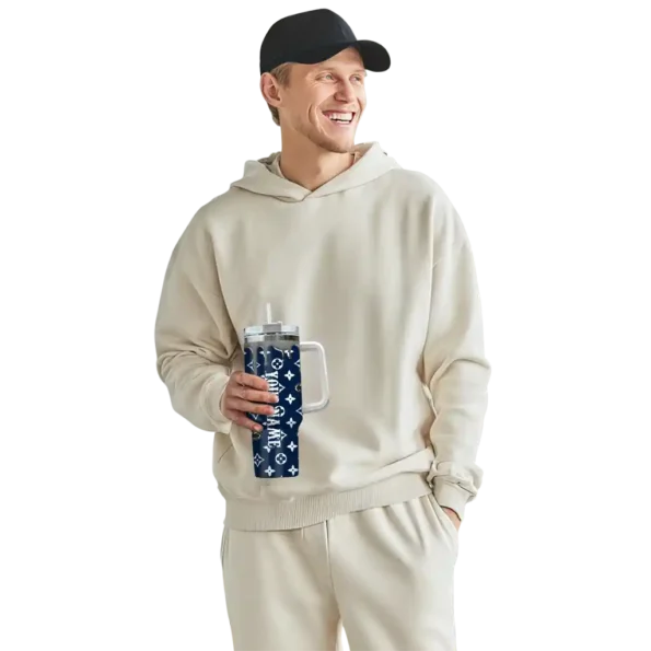 personalized penn state nittany lions bullseye drips blue curved tumbler top rated.webp