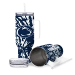 personalized penn state nittany lions burst swirl blue curved tumbler best selling.webp