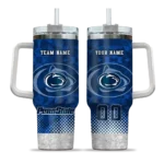 personalized penn state nittany lions geometric prism blue curved tumbler best selling.webp