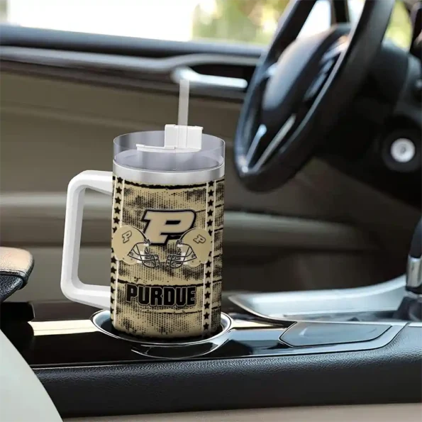 personalized purdue boilermakers honey streaks gold curved tumbler trendy.webp