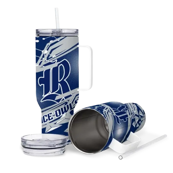 personalized rice owls abstract paths navy blue curved tumbler high quality.webp