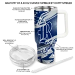 personalized rice owls abstract paths navy blue curved tumbler best selling.webp