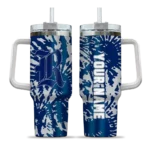personalized rice owls burst swirl navy blue curved tumbler best selling.webp