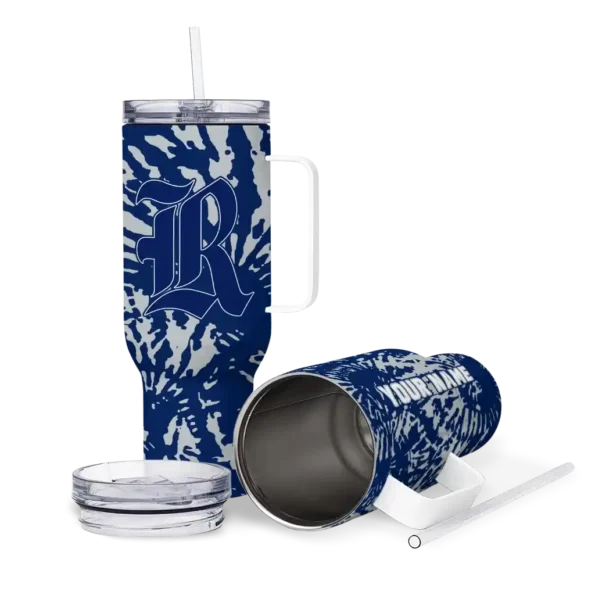 personalized rice owls burst swirl navy blue curved tumbler high quality.webp