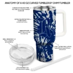 personalized rice owls burst swirl navy blue curved tumbler best selling.webp