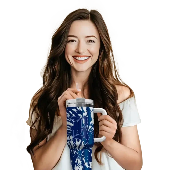 personalized rice owls burst swirl navy blue curved tumbler premium grade.webp