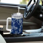 personalized rice owls burst swirl navy blue curved tumbler best selling.webp