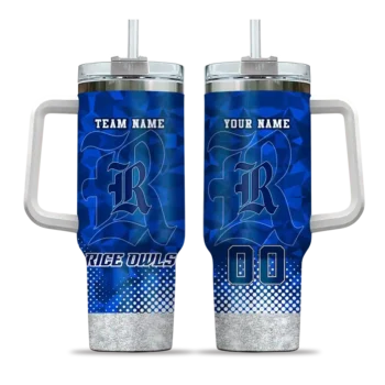 personalized rice owls geometric prism navy blue curved tumbler best selling.webp
