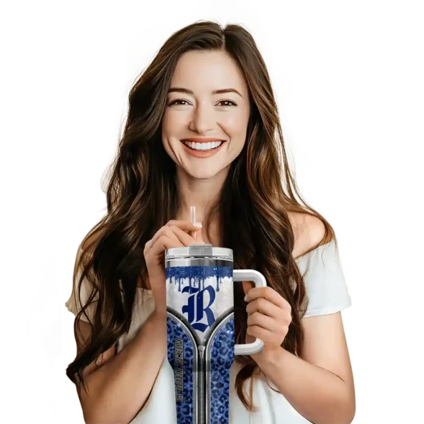 personalized rice owls leopard zipper navy blue curved tumbler premium grade.webp