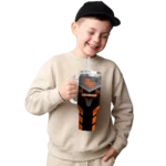 personalized sam houston bearkats arrow armor orange black curved tumbler best selling.webp