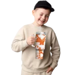personalized sam houston bearkats camo mashup orange white curved tumbler best selling.webp