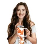 personalized sam houston bearkats camo mashup orange white curved tumbler best selling.webp