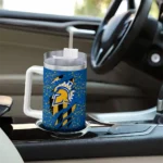 personalized san jose state spartans claw cut blue black curved tumbler best selling.webp