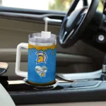 personalized san jose state spartans heart helmet motif blue curved tumbler best selling.webp