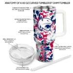 personalized south alabama jaguars camo mashup blue white curved tumbler best selling.webp