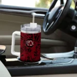 personalized south carolina gamecocks burst swirl garnet curved tumbler best selling.webp