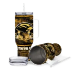 personalized southern miss golden eagles honey streaks black curved tumbler best selling.webp