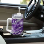 personalized tcu horned frogs abstract paths purple curved tumbler best selling.webp