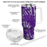 personalized tcu horned frogs burst swirl purple curved tumbler best selling.webp