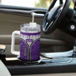 personalized tcu horned frogs leopard zipper purple curved tumbler best selling.webp