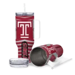 personalized temple owls chevron layers red curved tumbler best selling.webp