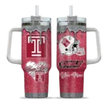 personalized temple owls heart helmet motif red curved tumbler best selling.webp