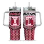 personalized temple owls hex texture red curved tumbler best selling.webp