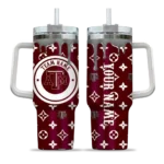 personalized texas am aggies bullseye drips maroon curved tumbler best selling.webp