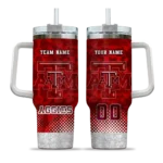 personalized texas am aggies geometric prism maroon curved tumbler best selling.webp