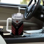 personalized texas state bobcats arrow armor maroon black curved tumbler best selling.webp