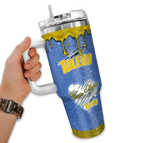 personalized toledo rockets heart helmet motif blue curved tumbler fashion forward.webp