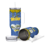 personalized toledo rockets heart helmet motif blue curved tumbler best selling.webp