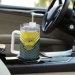 personalized toledo rockets hex texture blue curved tumbler best selling.webp