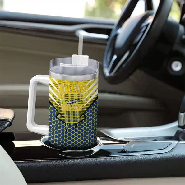 personalized toledo rockets hex texture blue curved tumbler trendy.webp