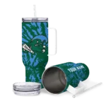 personalized tulane green wave burst swirl green curved tumbler best selling.webp