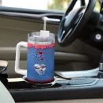 personalized tulsa golden hurricane heart helmet motif blue curved tumbler best selling.webp