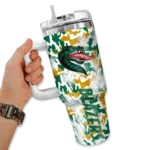 personalized uab blazers camo mashup green white curved tumbler best selling.webp