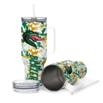personalized uab blazers camo mashup green white curved tumbler best selling.webp