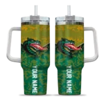 personalized uab blazers chevron stripe green curved tumbler best selling.webp