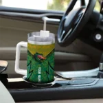 personalized uab blazers chevron stripe green curved tumbler best selling.webp
